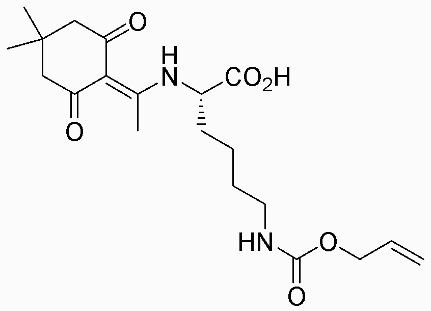 Nα-1-(4,4-Dimethyl-2,6-dioxocyclohex-1-ylidene)ethyl-Nε-allyloxycarbonyl-L-lysine dicyclohexylammonium salt