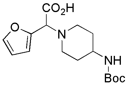 2-(4-Boc-aminopiperidin-1-yl)-2-(furan-2-yl)acetic acid