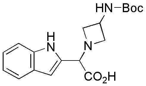 (3-Boc-aminoazetidin-1-yl)-(1H-indol-2-yl)acetic acid