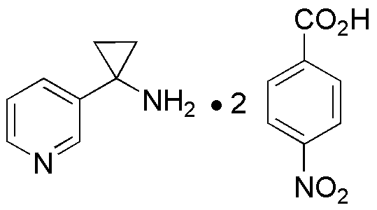 1-Pyridin-3-yl-cyclopropylamine bis(4-nitrobenzoate)