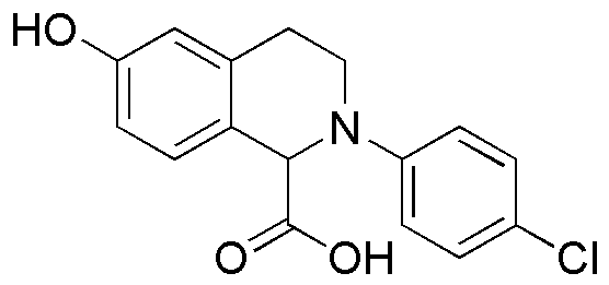 6-Hydroxy-2-(4-chlorophenyl)-1,2,3,4-tetrahydroisoquinoline-1-carboxylic acid