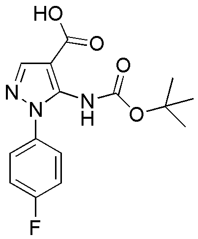5-(Boc-amino)-1-(4-fluorophenyl)-1H-pyrazole-4-carboxylic acid