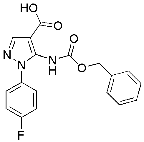 5-(Z-amino)-1-(4-fluorophenyl)-1H-pyrazole-4-carboxylic acid