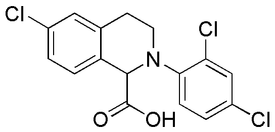 6-Chloro-2-(2,4-dichlorophenyl)-1,2,3,4-tetrahydroisoquinoline-1-carboxylic acid