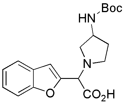 Benzofuran-2-yl-(3-Boc-amino-pyrrolidin-1-yl)acetic acid