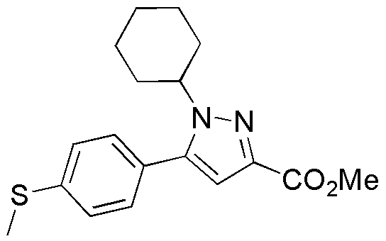 Methyl 1-cyclohexyl-5-(4-methylsulfanylphenyl)-1H-pyrazole-3-carboxylate