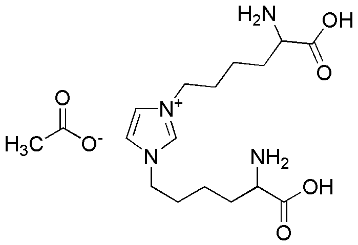 1,3-Bis(5-amino-5-carboxypentyl)-3H-imidazolium acetate