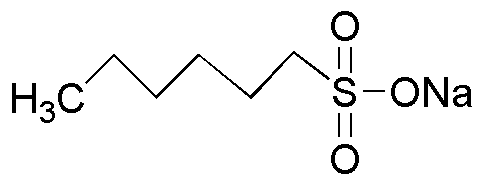 Sal sódica del ácido 1-hexanosulfónico anhidro, adecuada para cromatografía de pares iónicos