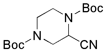 1,4-Di-Boc-2-cyanopiperazine