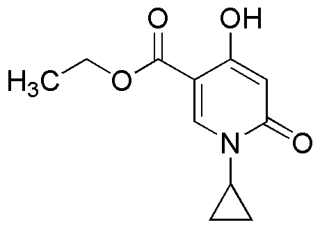 1-cyclopropyl-4-hydroxy-6-oxo-1,6-dihydropyridine-3-carboxylate d'éthyle