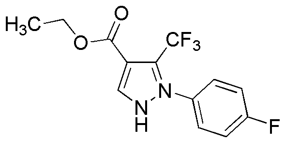 Ethyl 2-(4-fluorophenyl)-3-(trifluoromethyl)pyrazole-4-carboxylate