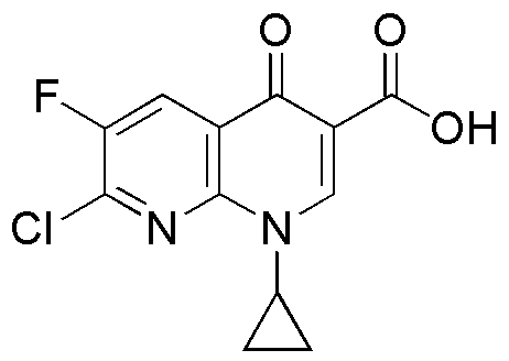 7-Chloro-1-cyclopropyl-6-fluoro-4-oxo-1,4-dihydro-1,8-naphthyridine-3-carboxylic acid