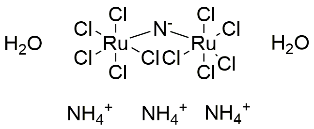 Nitrido-octaclorodiaquodirutenato de amonio (IV)