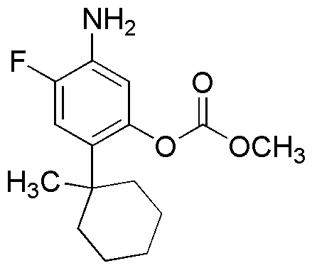 5-Amino-4-fluoro-2-(1-methylcyclohexyl)phenyl methyl carbonate