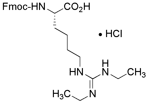 Fmoc-L-Homoarg(Et)2-OH hydrochloride salt (symmetrical)