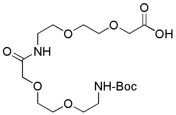 Boc-8-amino-3,6-dioxaoctanoyl-8-amino-3,6-dioxaoctanoic acid