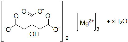 Magnesium citrate , Mg 16 %