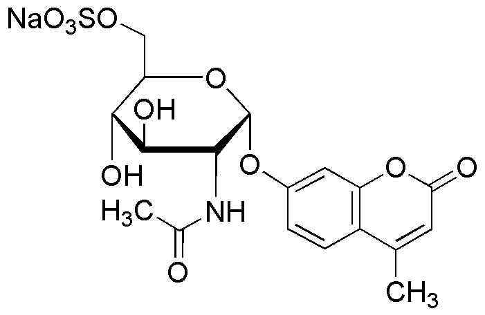 4-Methylumbelliferyl 2-acetamido-2-deoxy-α-D-glucopyranoside-6-sulfate sodium salt