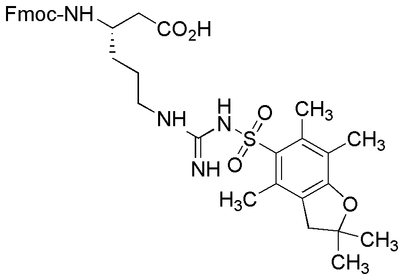 Fmoc-Nω-(2,2,4,6,7-pentamethyldihydrobenzofuran-5-sulfonyl)-L-β-homoarginine
