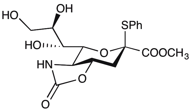 5-N,4-O-carbonil-3,5-didesoxi-2-S-fenil-2-tio-D-glicero-β-D-galacto-2-nonulopiranosilonato de metilo