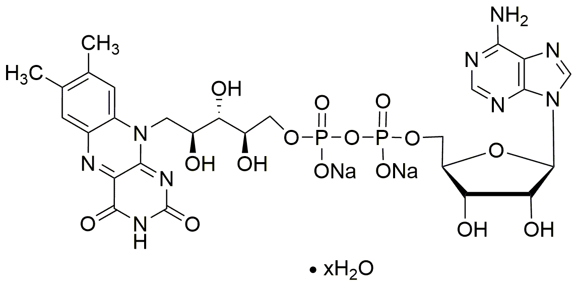 Hidrato de sal disódica de dinucleótido de flavina y adenina, bajo contenido de endotoxinas: <= 0,1 UE/mg