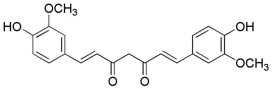 Curcumin, ≥ 95% (Curcuminoid content), ≥ 70% (Curcumin), 16%-20% (Methoxycurcumin), 2%-6% (Bisdemethoxycurcumin) from Turmeric rhizome