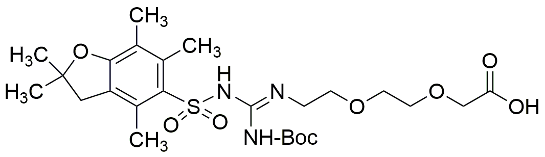 Ácido 8-(N-Pbf,N'-Boc-guanidino)-3,6-dioxaoctanoico