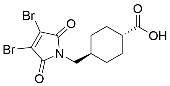 trans-4-(3,4-Dibromo-maleimidomethyl)cyclohexane-1-carboxylic acid