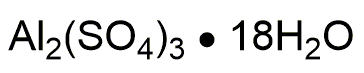 Sulfate d'aluminium octadécahydraté