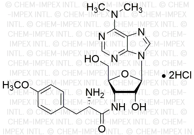 Dihidrocloruro de puromicina de Streptomyces alboniger en polvo