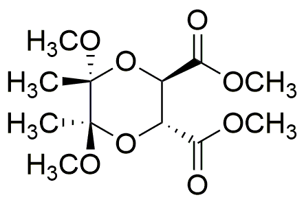 Dimethyl (2R,3R,5R,6R-dimethoxy-5,6-dimethyl-1,4-dioxane-2,3-dicarboxylate