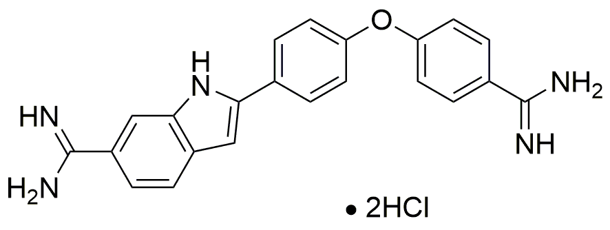 p-Amidinophenyl p-(6-amidino-2-indolyl)phenyl ether dihydrochloride