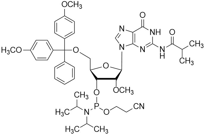 N2-Isobutyryl-5'-O-(4,4'-dimethoxytrityl)-2'-O-methylguanosine-3'-(2-cyanoethyl-N,N-diisopropyl)phosphoramidite