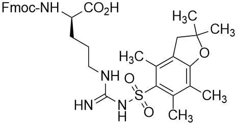 Na-Fmoc-Nw-(2,2,4,6,7-pentamethyl-dihydrobenzofuran-5-sulfonyl)-D-arginine