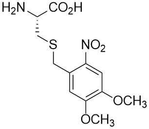 Dimethoxynitrobenzyl cysteine