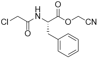 Chloroacetyl-L-phenylalanine cyanomethyl ester