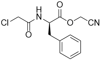 Chloroacetyl-D-phenylalanine cyanomethyl ester