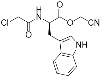 Chloroacetyl-D-tryptophan cyanomethyl ester