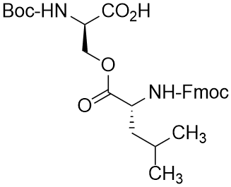 Boc-D-Ser(Fmoc-D-Leu)-OH