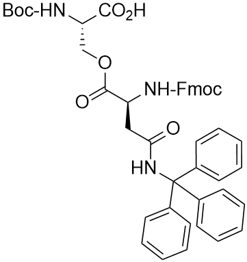 Boc-Ser(Fmoc-Asn(Trt))-OH