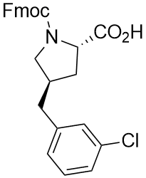 Fmoc-(2S,4R)-(3-chlorobenzyl)-L-proline