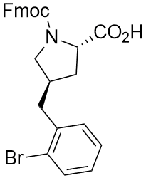 Fmoc-(2S,4R)-(2-bromobenzyl)-L-proline