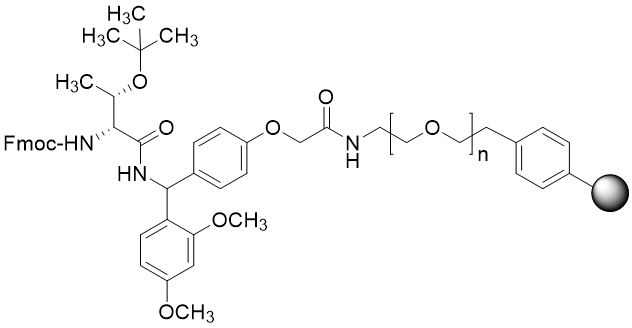 Fmoc-D-Thr(tBu) TentaGel S RAM resin (0.16 - 0.26 mmol/g, 90 mm mesh)