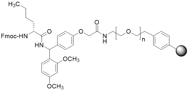 Fmoc-D-Nle TentaGel S RAM resin (0.16 - 0.26 mmol/g, 90 mm mesh)