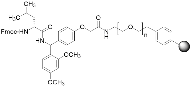 Fmoc-D-Leu TentaGel S RAM resin (0.16 - 0.26 mmol/g, 90 mm mesh)