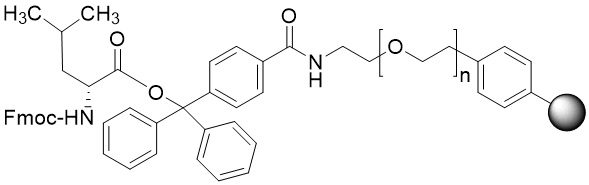 Fmoc-D-Leu TentaGel S TRT resin (0.15 - 0.25 mmol/g, 90 mm mesh)