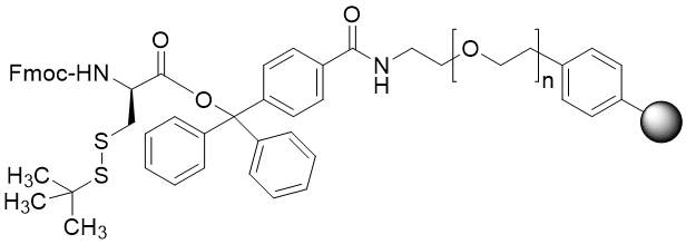 Fmoc-D-Cys(StBu) TentaGel S TRT resin (0.15 - 0.25 mmol/g, 90 mm mesh)