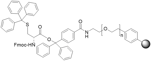 Fmoc-D-Cys(Trt) TentaGel S TRT resin (0.15 - 0.25 mmol/g, 90 mm mesh)