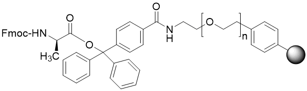 Fmoc-D-Ala TentaGel S TRT resin (0.15 - 0.25 mmol/g, 90 mm mesh)