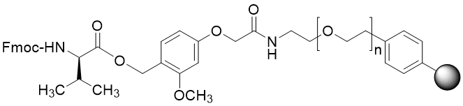 Fmoc-D-Val TentaGel S AC resin (0.16 - 0.26 mmol/g, 90 mm mesh)